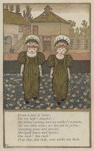 Tegn en spand vand (farve litho)