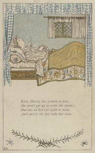 Elsie Marley er blevet så fin (farve litho)