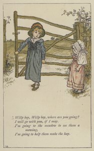 Willy boy, Willy boy, hvor skal du hen (farve litho)
