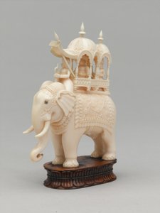 Sort konge, skakbrik, Indien, 1820 ca af Kate Elizabeth Bunce