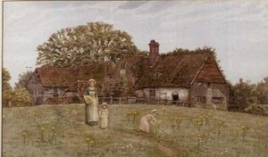 Indsamling af forårsblomster af Kate Greenaway