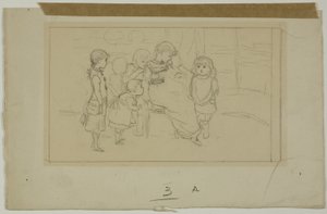 Gruppe af børn af Kate Greenaway