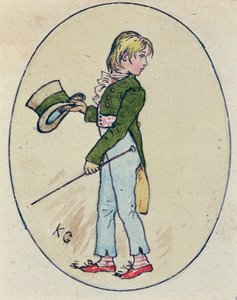Illustration til St. Valentinsdag, 1914 (wc på papir) af Kate Greenaway