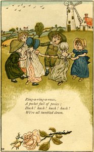 Ring-a-ring-a-roses af Kate Greenaway af Kate Greenaway