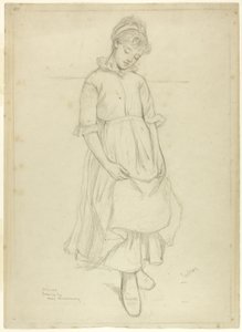 Stående pige af Kate Greenaway