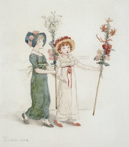To børn med stokke af Kate Greenaway