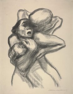 Døden griber en mor af Käthe Kollwitz
