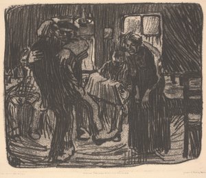 Hamburg Tavern eller Pub Hamburger af Käthe Kollwitz