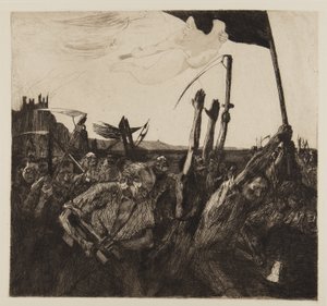 Opstand, 1899 af Käthe Kollwitz