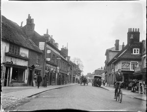 East Street, Farnham, Waverley, Surrey, 25/05/1909 (s/hvid foto)