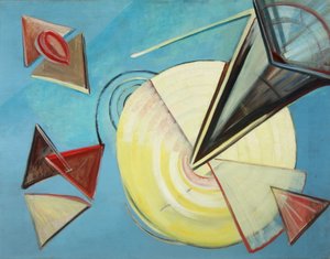 Ekkoer af Bach 1930 (Olie på lærred) af Katherine Sophie Dreier
