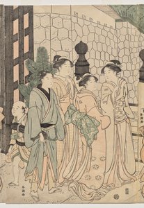 Tusind efterår, ti tusind år på Tokiwa-broen af Katsukawa Shuncho