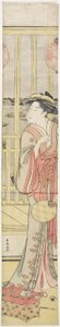 Kurtisane Hanao_gi Cooling Herself, ca. 1788 af Katsukawa Shuncho