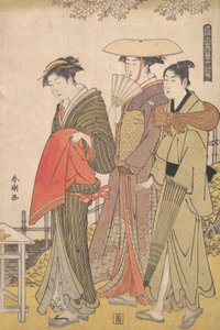 Skønheden i den flydende verden, 1780-1795. af Katsukawa Shuncho