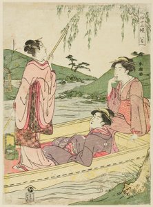 Den ottende måned (Hachigatsu), fra serien "Popular Customs of the Tolv Months (Fuzoku juni ko)" af Katsukawa Shuncho