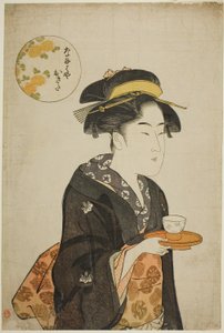Servitrice Okita fra Naniwaya af Katsukawa Shuncho