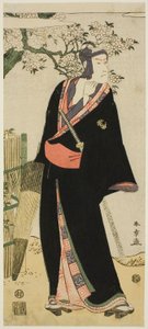 Skuespiller Ichikawa Komazô II som Sukeroku af Katsukawa Shun