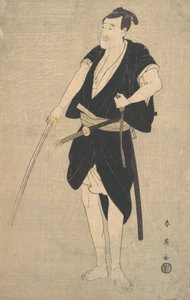 En skuespiller som Sadakuro i de 47 Ronins, slutningen af det 18.-begyndelsen af det 19. århundrede. af Katsukawa Shun