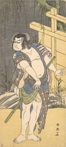 Kabuki-skuespiller Sakata Hangoro III som fredløs, ca. 1791.