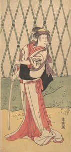 Kvinde fra Kiku Segawa, Waka Fema Road, 1762-1819. af Katsukawa Shun