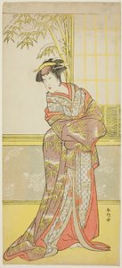 Skuespiller Sanogawa Ichimatsu III muligvis som Masago Gozen i "A Courtesan