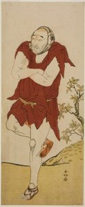Skuespilleren Onoe Matsusuke I som tiggermunk (Gannin Bozu) i skuespillet Keisei Ide no Yamabuki, opført på Nakamura-teatret i den femte måned, 1787 af Katsukawa Shunkо̄
