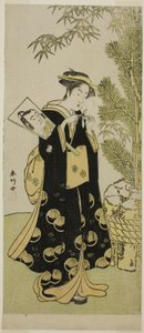 Skuespilleren Segawa Kikunojo III som Otora i stykket Ume-goyomi Akebono Soga, opført på Ichimura-teatret i den tredje måned, 1780 af Katsukawa Shunkо̄