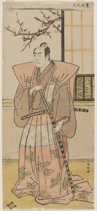 Ichikawa Monnosuke II som en herre i formel kjole af Katsukawa Shunko