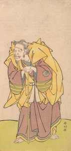 Nakamura Tomijuro som en gammel mand med et sparsomt skæg, ca. 1780.