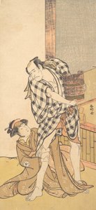 Scene fra Play Yoshitsune and the Thousand Cherry Trees Yoshitsune..., 8. eller 9. måned, 1784.