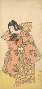Iwaya, der spiller hovedrollen i tv-dramaet Nakamura og Mijuro som Bijomaru Kazuha, ikke? 1773. af Katsukawa Shunko
