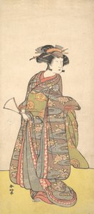 Den første Nakamura Tomijuro som kvinde, sandsynligvis 1777. af Katsukawa Shunko
