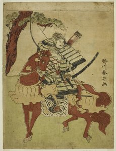Kriger til hest af Katsukawa Shunsei