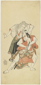 Sawamura så _ ju _ ro_ godt af Katsukawa Shunsho