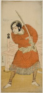 Skuespilleren Ichikawa Danjuro V som Abe no Sadato i stykket Oshu Adachi ga Hara, opført på Ichimura Theatre i den femte måned, 1777 af Katsukawa Shunsho