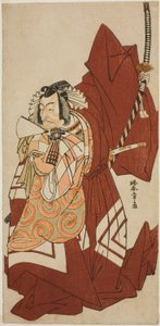 Skuespilleren Ichikawa Danjuro V som Hannya no Goro i stykket Sugata no Hana Yuki no Kuronushi, opført på Nakamura Theatre i den ellevte måned, 1776 af Katsukawa Shunsho
