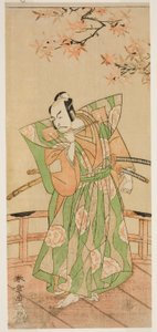 The Actor Ichikawa Danjuro V as Momonoi Wakasanosuke Yasuchika (?) in the Play Kanadehon Chushingura (?), Performed at the Nakamura Theater (?) in the Fifth Month, 1771 (?) af Katsukawa Shunsho