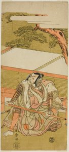 Skuespilleren Ichikawa Ebizo III som Akushichibye Kagekiyo (?) i stykket Wada Sakamori Eiga Kagami (?), opført på Nakamura Theatre (?) i den tredje måned, 1773 (?) af Katsukawa Shunsho
