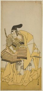 Ichikawa Grape Dye Good As Kudo Saemon Suketsune TE PAY CAMRY Ord relateret til forfædre, udført med te Ichimura te e medlem Te first gate th, 1776 af Katsukawa Shunsho