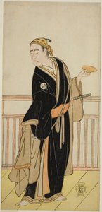 Skuespilleren Ichikawa Yaozo III som Oboshi Yuranosuke i skuespillet Kanadehon Chushingura, opført på Nakamura Theatre i den femte måned, 1786 af Katsukawa Shunsho