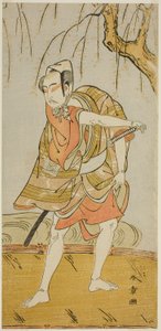 Ichikawa Yaozo II som Hiranoya Tokubei (?) i Play Wada Sakamori Eiga Kagami (?) af Katsukawa Shunsho