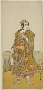 Ichimura Uzaemon Doctor X As Tee Potter Hammer Member Tee Pay Higashiyama For overdreven efterårsblade, udført på Tee Ichimura Tee th, 1778 af Katsukawa Shunsho