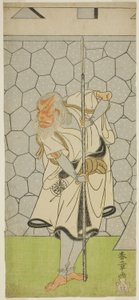 Tea Ac and r Matsumoto Funpaku Good As Kikuchi Hyogo Nari Kage Member Te Pay Revenge Juen Kagami, Perfor Med At Te Nakamura Teee Member Te xth Gate th, 1770 af Katsukawa Shunsho