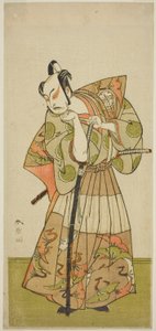 Skuespilleren Nakamura Juzo II i en uidentificeret rolle af Katsukawa Shunsho