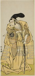 Skuespillet Iro Moyo Aoyagi Soga (?) opføres på Nakamura Theatre i den anden måned, 1775 (?) af Katsukawa Shunsho