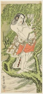 Skuespilleren Nakamura Sukegoro II i rollen som en ridderlig almue (otokodate) af Katsukawa Shunsho