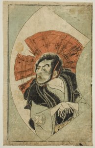 Skuespilleren Nakamura Utaemon I, fra "The Picture Book of Stage Fans (Ehon Butai Ogi)" af Katsukawa Shunsho