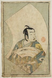 Skuespilleren Onoe Kikugoro I, fra "A Picture Book of Stage Fans (Ehon butai ogi)" af Katsukawa Shunsho