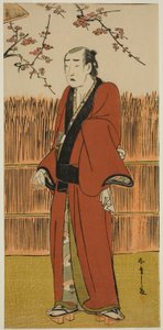 Onoe Matsusuke I som Baramon no Kichi i stykket Hatsumombi Kuruwa Soga, opført på Nakamura Theatre i den første måned, af Katsukawa Shunsho