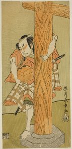 Skuespilleren Otani Hiroji III i en uidentificeret rolle af Katsukawa Shunsho